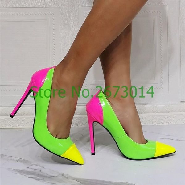sandals woman bright mixed colors shallow pointed toe rhinestone stiletto high heels slip on patent leather, Black
sandals woman bright mixed colors shallow pointed toe rhinestone stiletto high heels slip on patent leather, Black