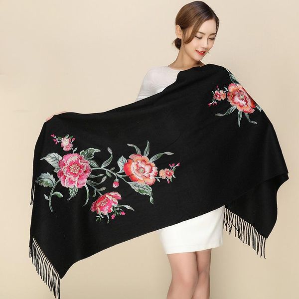 scarves women embroidery cashmere scarf winter tassel floral pashmina hijab flowers thick long warm shawls size 200*70cm, Blue;gray
scarves women embroidery cashmere scarf winter tassel floral pashmina hijab flowers thick long warm shawls size 200*70cm, Blue;gray