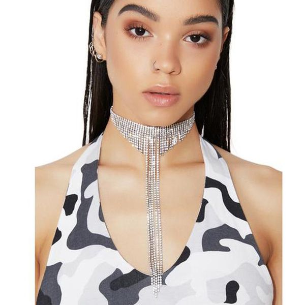 chokers elegant indifference tassels long rhinestone necklace neck chain women bow tie geometry clavicle fashion gift wholesale, Golden;silver
chokers elegant indifference tassels long rhinestone necklace neck chain women bow tie geometry clavicle fashion gift wholesale, Golden;silver
