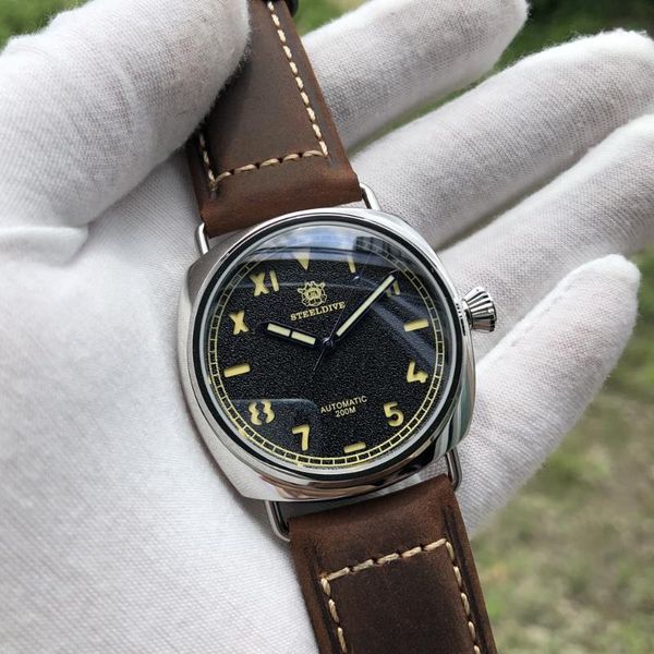 wristwatches steeldive sd1936 stainless steel case skeleton numbers 200m water resistant japan nh35 dive watch automatic, Slivery;brown
wristwatches steeldive sd1936 stainless steel case skeleton numbers 200m water resistant japan nh35 dive watch automatic, Slivery;brown