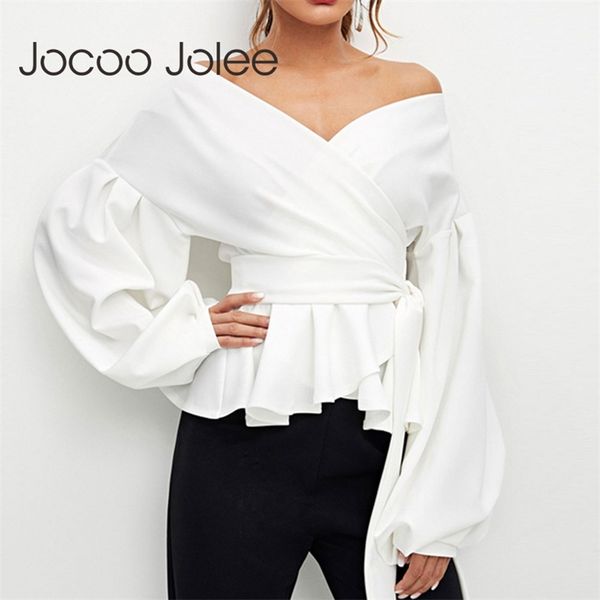 elegant lantern sleeve off shoulder v neck blouse casual butterfly knot solid shirt lady vintage tunic 210416, White
elegant lantern sleeve off shoulder v neck blouse casual butterfly knot solid shirt lady vintage tunic 210416, White