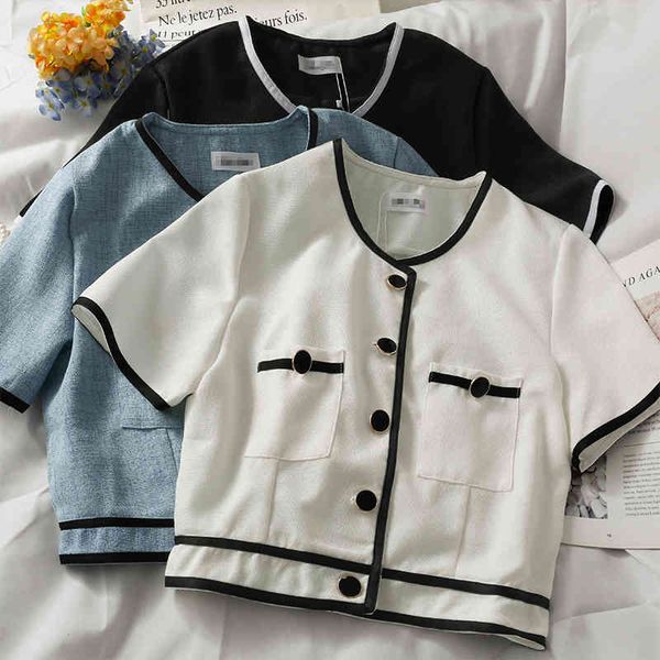 women's jackets women jacket chic arrival office lady korean clothes o-neck single breasted streetwear outwear short coat thin cro, Black;brown
women's jackets women jacket chic arrival office lady korean clothes o-neck single breasted streetwear outwear short coat thin cro, Black;brown