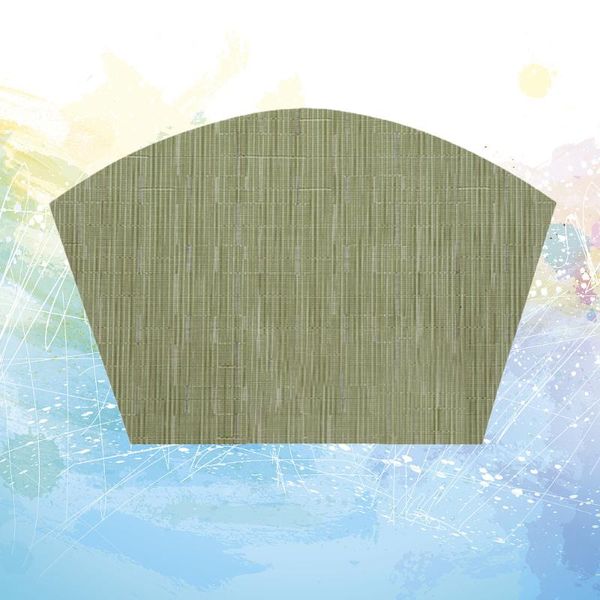 mats & pads sector shape placemat pvc table mat skid resistance heat insulation tableware (green)
mats & pads sector shape placemat pvc table mat skid resistance heat insulation tableware (green)