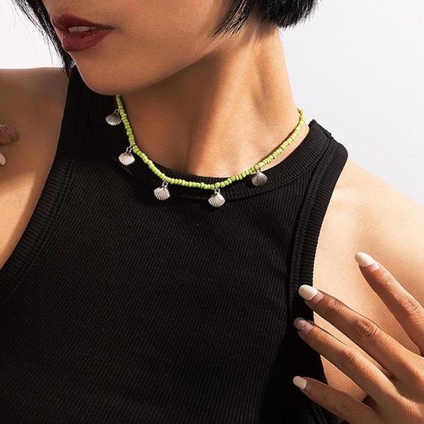 chokers bohemia vintage resin beads strand necklace for women y2k jewelry metal shell aesthetic choker chain on the neck fashion, Golden;silver
chokers bohemia vintage resin beads strand necklace for women y2k jewelry metal shell aesthetic choker chain on the neck fashion, Golden;silver