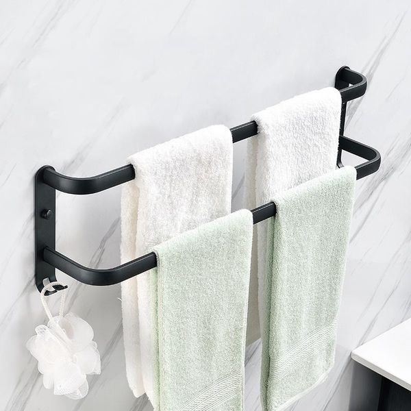 towel racks wall mounted rack hanger rail space aluminum black bar matte holder bathroom accessories
towel racks wall mounted rack hanger rail space aluminum black bar matte holder bathroom accessories