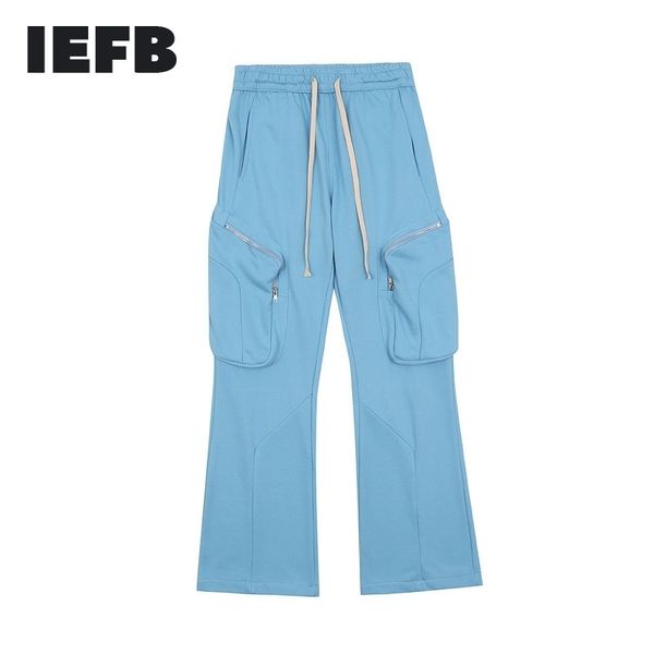 iefb high street causal men's trumpet pants functional style pocket drawstring long pants trend loose hiphop trousers 210524, Black
iefb high street causal men's trumpet pants functional style pocket drawstring long pants trend loose hiphop trousers 210524, Black