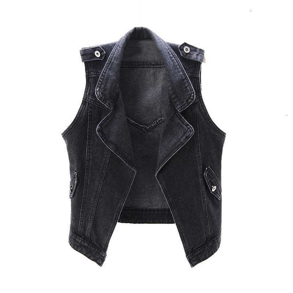 women's vests plus size short women jeans vest black lapel denim outerwear vintage slim waistcoat korean casual sleeveless j itbq, Black;white
women's vests plus size short women jeans vest black lapel denim outerwear vintage slim waistcoat korean casual sleeveless j itbq, Black;white