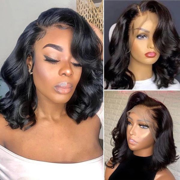 a&r body wave short bob lace front wigs 13x4 human hair for women brazilian ocean frontal remy, Black;brown
a&r body wave short bob lace front wigs 13x4 human hair for women brazilian ocean frontal remy, Black;brown