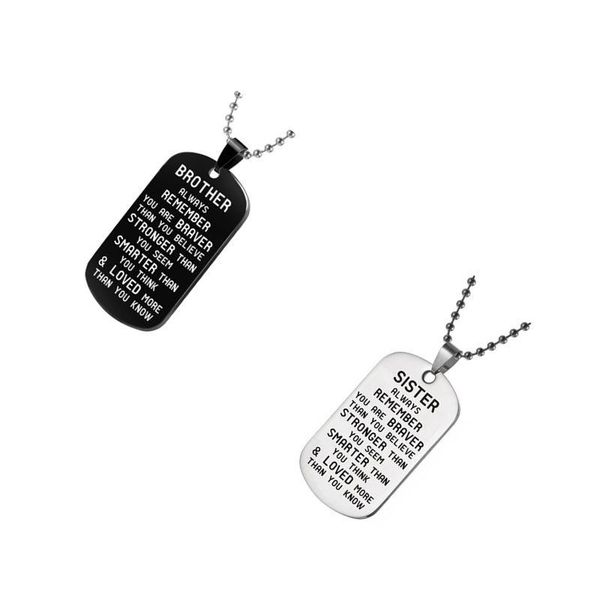 trendy family necklace women men stainless steel sister brother necklaces & pendants female gift pendant, Silver
trendy family necklace women men stainless steel sister brother necklaces & pendants female gift pendant, Silver