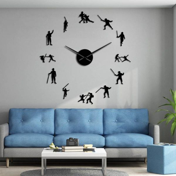 wall clocks fencing modern design giant clock fencer swordman acrylic mirror stickers boys room silent non ticking frameless big
wall clocks fencing modern design giant clock fencer swordman acrylic mirror stickers boys room silent non ticking frameless big