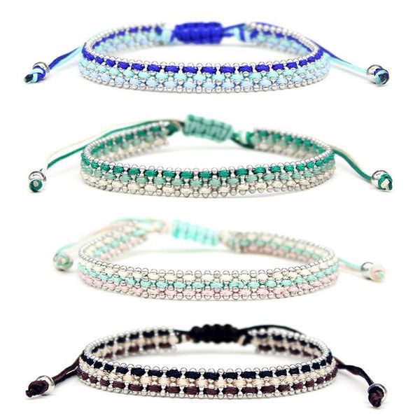 charm bracelets woman men handmade bohemia weave adjustable rope chain alloy charms wristband fashion jewelry gift, Golden;silver
charm bracelets woman men handmade bohemia weave adjustable rope chain alloy charms wristband fashion jewelry gift, Golden;silver