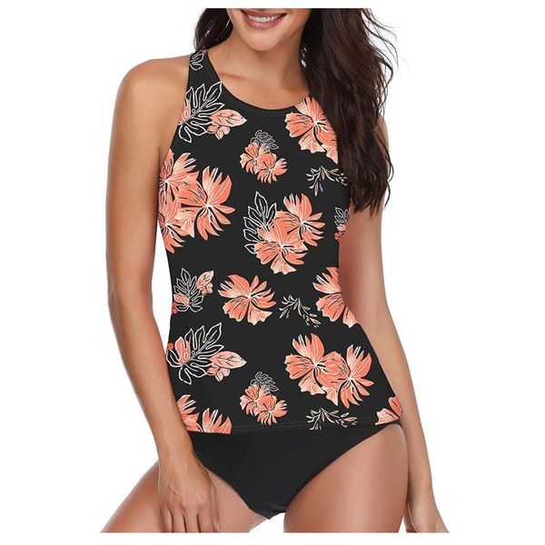 women's swimwear swimsuits women tankini high waist neck halter flower print tummy control two piece swimsuit summer bikini, White;black
women's swimwear swimsuits women tankini high waist neck halter flower print tummy control two piece swimsuit summer bikini, White;black