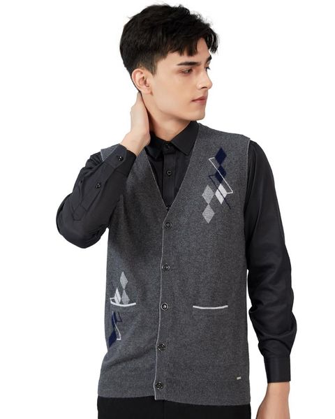 zhili men's 100% cashmere sweater vest v-neck sleeveless button down cardigan with pockets vests, Black;white
zhili men's 100% cashmere sweater vest v-neck sleeveless button down cardigan with pockets vests, Black;white