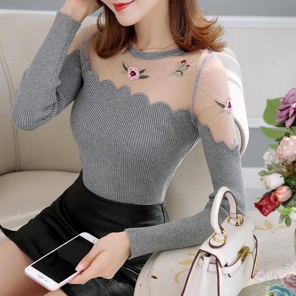 women's sweaters 6206 (13 row 5 in the hall) lace embroidery and body sweater 46, White;black
women's sweaters 6206 (13 row 5 in the hall) lace embroidery and body sweater 46, White;black