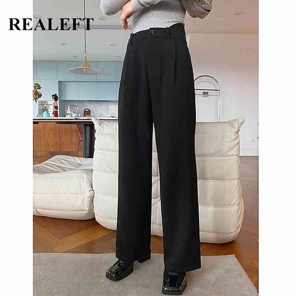 spring loose wide-legged trousers elegant office ladies irregular waist design solid color women's pants black 210428, Black;white
spring loose wide-legged trousers elegant office ladies irregular waist design solid color women's pants black 210428, Black;white