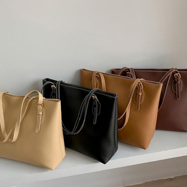 shopping bags 2021 tote high-capacity multifunctional female pu handbag simple wild solid color shoulder bag
shopping bags 2021 tote high-capacity multifunctional female pu handbag simple wild solid color shoulder bag