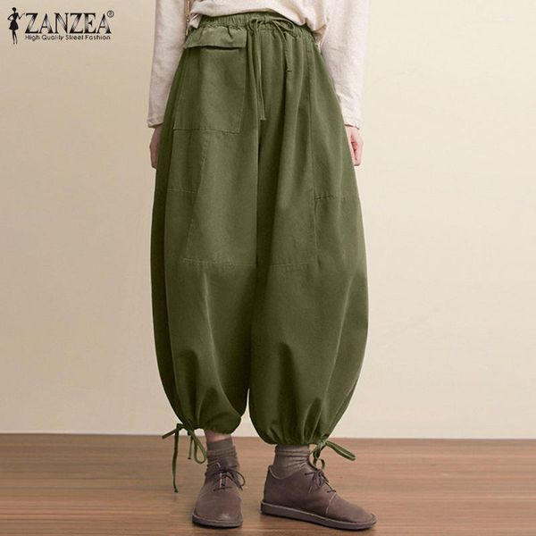 women's pants & capris 2021 summer zanzea vintage women cotton linen wide leg drawstring casual solid oversized lady elastic waist bott, Black;white
women's pants & capris 2021 summer zanzea vintage women cotton linen wide leg drawstring casual solid oversized lady elastic waist bott, Black;white