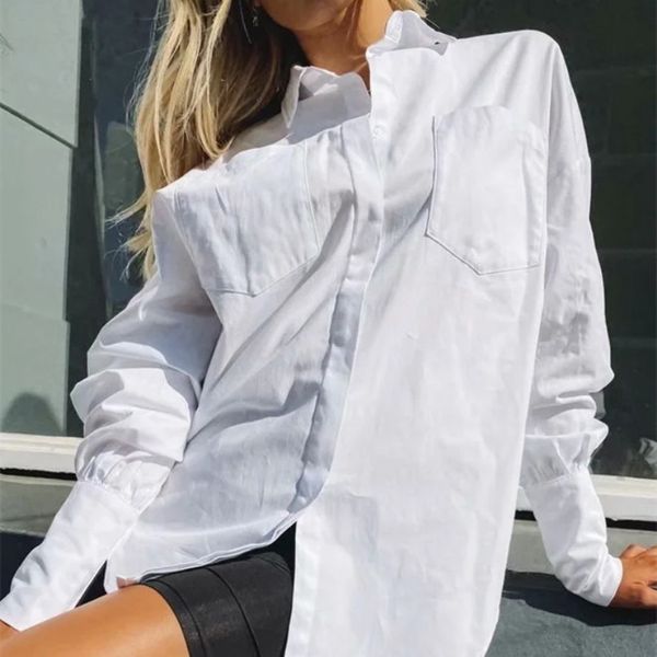 women's knits & tees casual woman white loose basic cotton shirts 2021 spring chic office ladies oversized button blouse female no
women's knits & tees casual woman white loose basic cotton shirts 2021 spring chic office ladies oversized button blouse female no