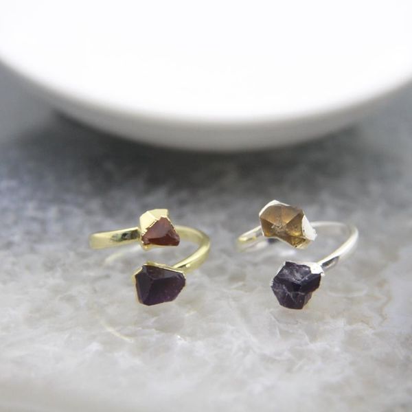 wedding rings natural amethysts citrines dual gemstone adjustable ring,yellow quartz purple crystal finger for woman's party gift, Slivery;golden
wedding rings natural amethysts citrines dual gemstone adjustable ring,yellow quartz purple crystal finger for woman's party gift, Slivery;golden