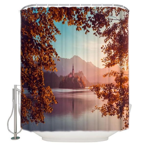 shower curtains castle leaves lake fog curtain bathroom waterproof fabric toilet simple style decor
shower curtains castle leaves lake fog curtain bathroom waterproof fabric toilet simple style decor