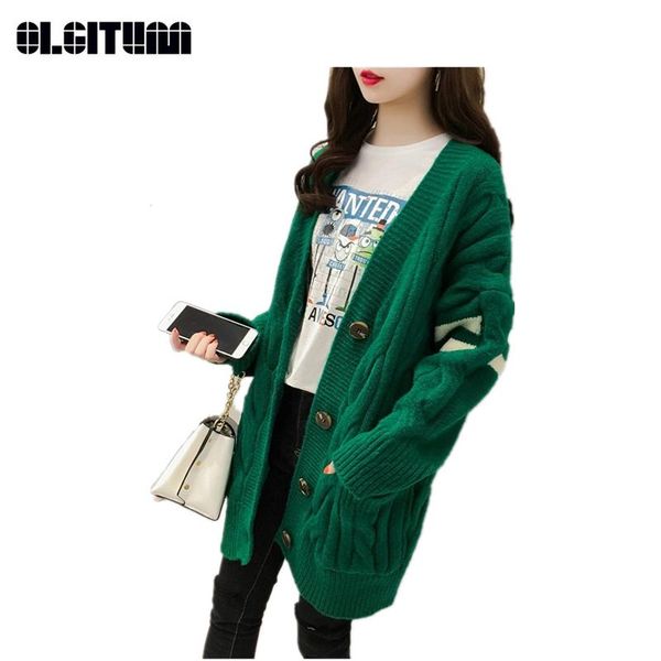 women's sweaters olgitum 2021 winter and autumn korean cardigan long-sleeved loose large size lazy style women sweater, White;black
women's sweaters olgitum 2021 winter and autumn korean cardigan long-sleeved loose large size lazy style women sweater, White;black