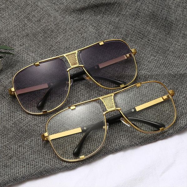 Fashion Metal Gradient Square Frame Mens Sunglasses Brand Design Driving Vintage Sun Glasses Oculos De Sol, White;black
Fashion Metal Gradient Square Frame Mens Sunglasses Brand Design Driving Vintage Sun Glasses Oculos De Sol, White;black