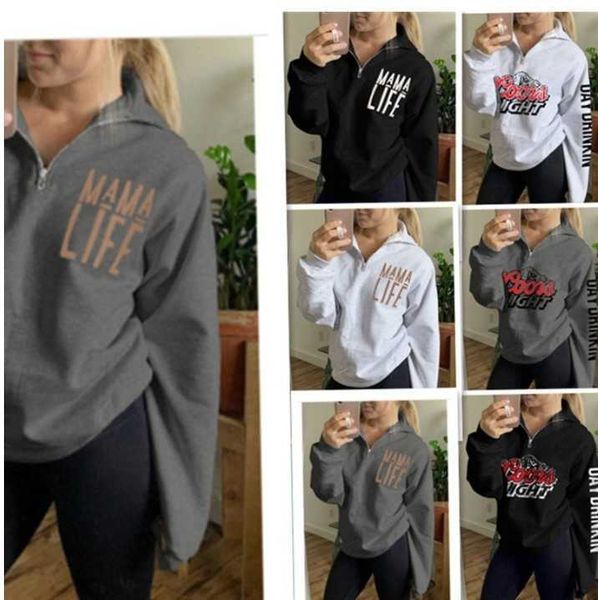 fashion hoodies autumn winter 2021 women's sleeve printed sweater letter zipper sports coat, Black
fashion hoodies autumn winter 2021 women's sleeve printed sweater letter zipper sports coat, Black