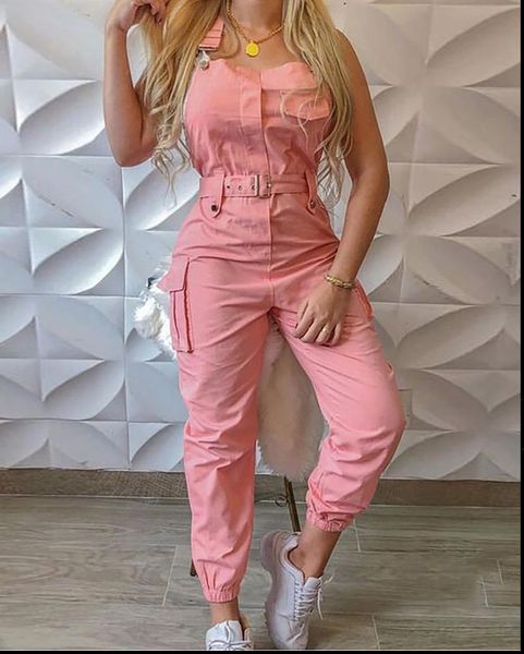 womens romper solid spaghetti strap jumpsuit women strapless pockets design cargo suspender overalls rompers chic streetwear, Black;white
womens romper solid spaghetti strap jumpsuit women strapless pockets design cargo suspender overalls rompers chic streetwear, Black;white