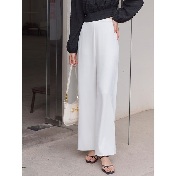 women's pants & capris summer stright casual stretch high waist solid color chiffon female trousers long xjav, Black;white
women's pants & capris summer stright casual stretch high waist solid color chiffon female trousers long xjav, Black;white