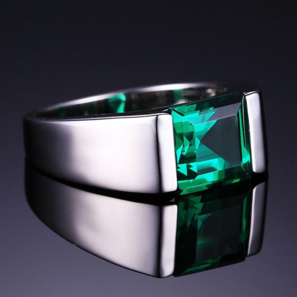 size 8-11 popular luxury jewelry handmade men solitaire princess cut 4ct emerald simulated diamonnd 925 silver wedding band rings love gift
size 8-11 popular luxury jewelry handmade men solitaire princess cut 4ct emerald simulated diamonnd 925 silver wedding band rings love gift