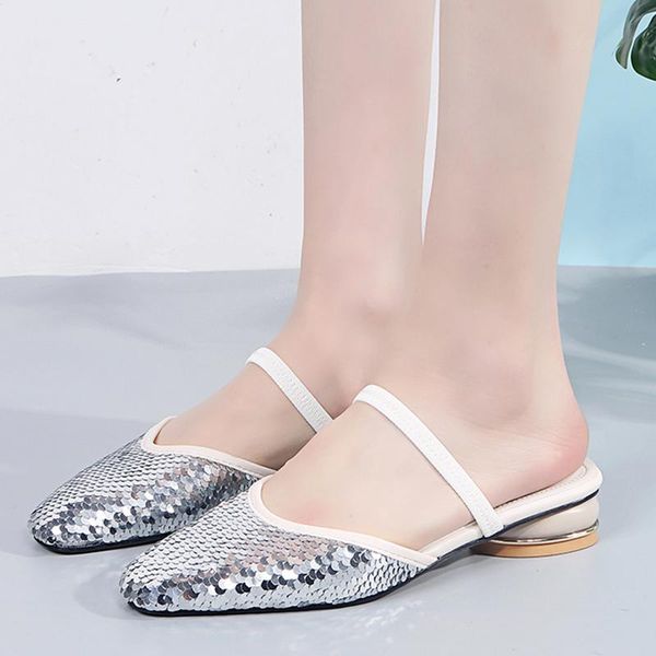 slippers rimocy silver sequin woman fashion square toe low heel sandals for women 2021 summer elegant outdoor slides ladies, Black
slippers rimocy silver sequin woman fashion square toe low heel sandals for women 2021 summer elegant outdoor slides ladies, Black