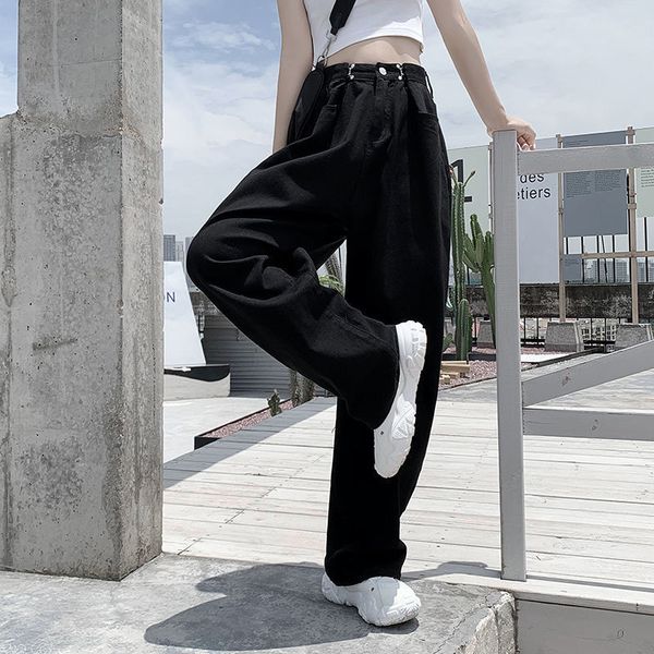 women's pants & capris high waist loose jeans, wide leg street clothes, fashionable and fit xuan drag pants, in 2021, Black;white
women's pants & capris high waist loose jeans, wide leg street clothes, fashionable and fit xuan drag pants, in 2021, Black;white