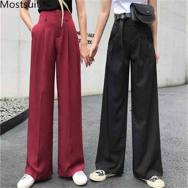 korean casual high waist women wide leg suit pants trousers zipper fly solid fashion loose female straight capris 210513, Black;white
korean casual high waist women wide leg suit pants trousers zipper fly solid fashion loose female straight capris 210513, Black;white