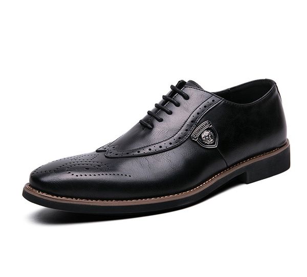 mens lace up shoe men leather sapato social masculino dress office fashion male designer formal shoes, Black
mens lace up shoe men leather sapato social masculino dress office fashion male designer formal shoes, Black