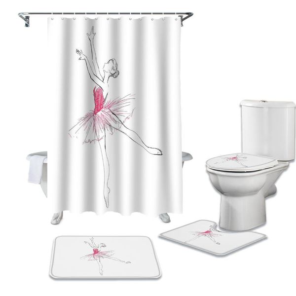 shower curtains hand drawn sketch ballet girl curtain sets non-slip rugs toilet lid cover and bath mat waterproof bathroom
shower curtains hand drawn sketch ballet girl curtain sets non-slip rugs toilet lid cover and bath mat waterproof bathroom