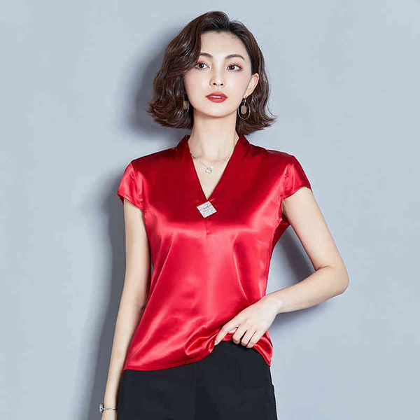 korean fashion silk women blouses satin v-neck sleeveless red shirts plus size xxxl s and 210427, White
korean fashion silk women blouses satin v-neck sleeveless red shirts plus size xxxl s and 210427, White