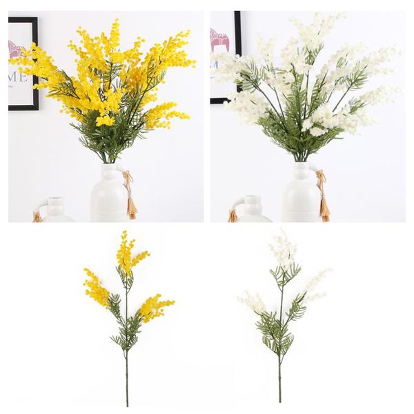 85cm 3 forks artificial plants acacia yellow mimosa plush spray cherry fake silk flower lifelike simulation decoration decorative flowers &
85cm 3 forks artificial plants acacia yellow mimosa plush spray cherry fake silk flower lifelike simulation decoration decorative flowers &