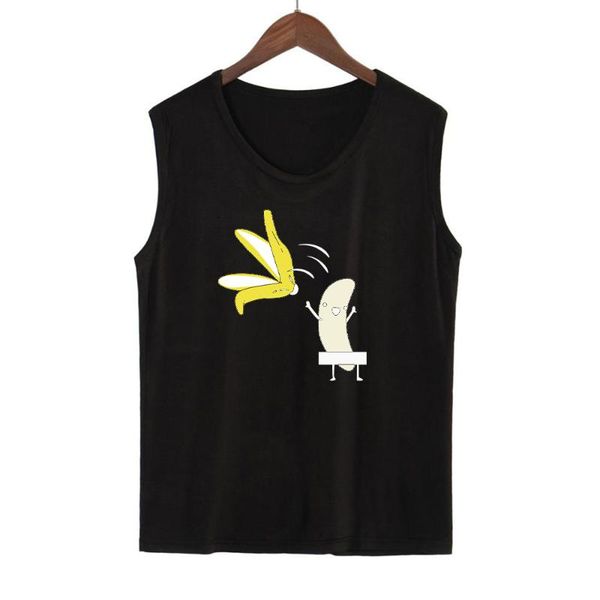 women's t-shirt fashion funny banana stripper print o-neck ladies sleeveless vest casual large size women woman tshirts, White
women's t-shirt fashion funny banana stripper print o-neck ladies sleeveless vest casual large size women woman tshirts, White