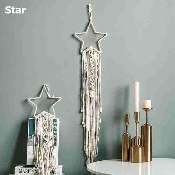 moon and star macrame tapestry wall boho decor leaf hanging room decoration farmhouse dorm gift decorative objects & figurines
moon and star macrame tapestry wall boho decor leaf hanging room decoration farmhouse dorm gift decorative objects & figurines