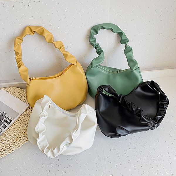 fashion summer pu leather handle bag women pleated cloud armpit all-match shoulder small handbags totes cross body
fashion summer pu leather handle bag women pleated cloud armpit all-match shoulder small handbags totes cross body