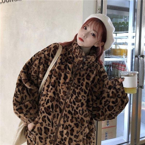women's jackets harajuku spring vintage leopard jacket loose casual female coat winter elegant hip hop outerwear zipper streetwear wome, Black;brown
women's jackets harajuku spring vintage leopard jacket loose casual female coat winter elegant hip hop outerwear zipper streetwear wome, Black;brown