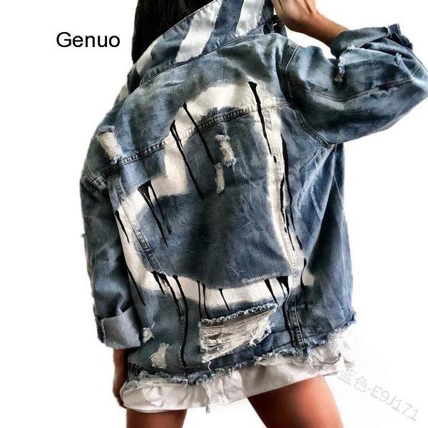 women's patchworkdenim jacket single breasted long sleeve hole turn-down collar plus size heart print high street denim coats jackets, Black;brown
women's patchworkdenim jacket single breasted long sleeve hole turn-down collar plus size heart print high street denim coats jackets, Black;brown