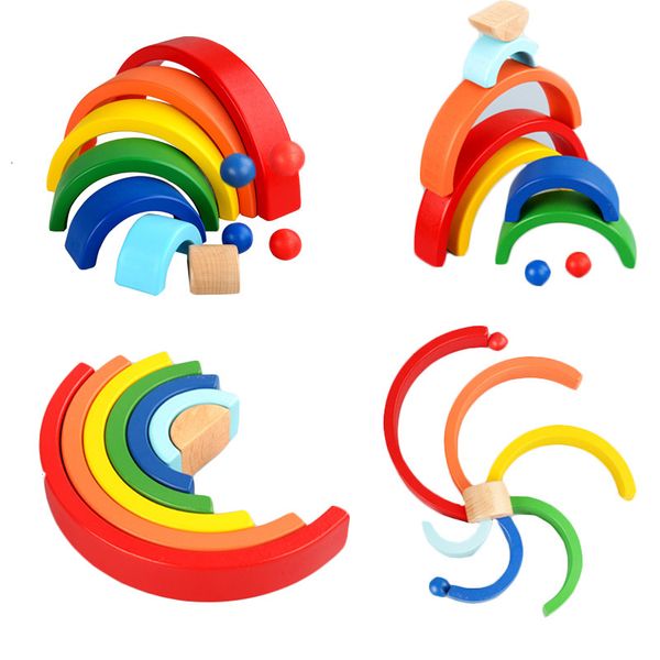 diy children's wooden building toy montessori wood rainbow early learning stacking arched blocks educational toys 1019
diy children's wooden building toy montessori wood rainbow early learning stacking arched blocks educational toys 1019