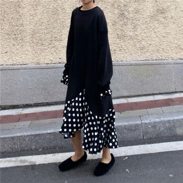 casual dresses korea trumpet dress chic retro lazy loose butterfly sleeves plus velvet sweater long design fishtail, Black;gray
casual dresses korea trumpet dress chic retro lazy loose butterfly sleeves plus velvet sweater long design fishtail, Black;gray