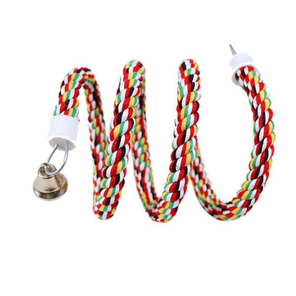 other bird supplies colourful pet parrot cotton rope chewing biting perch toy with bell bar cage stand
other bird supplies colourful pet parrot cotton rope chewing biting perch toy with bell bar cage stand