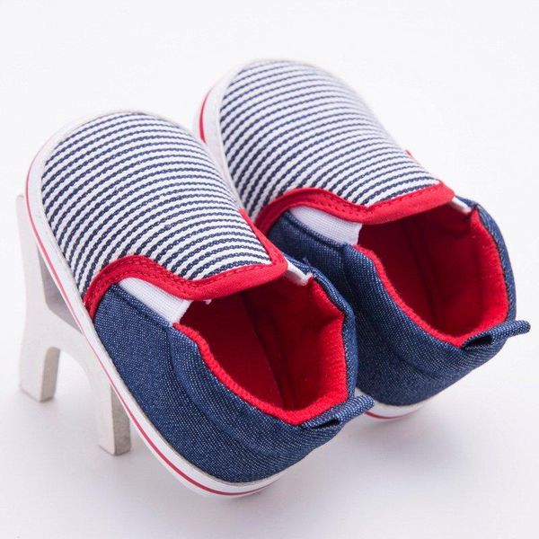 first walkers 0-12 m toddler born infant baby boys girls crib shoes dark blue striped pattern soft bottom
first walkers 0-12 m toddler born infant baby boys girls crib shoes dark blue striped pattern soft bottom