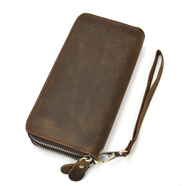 wallets men's really long double zip leather wallet layer clutch retro mobile, Red;black
wallets men's really long double zip leather wallet layer clutch retro mobile, Red;black