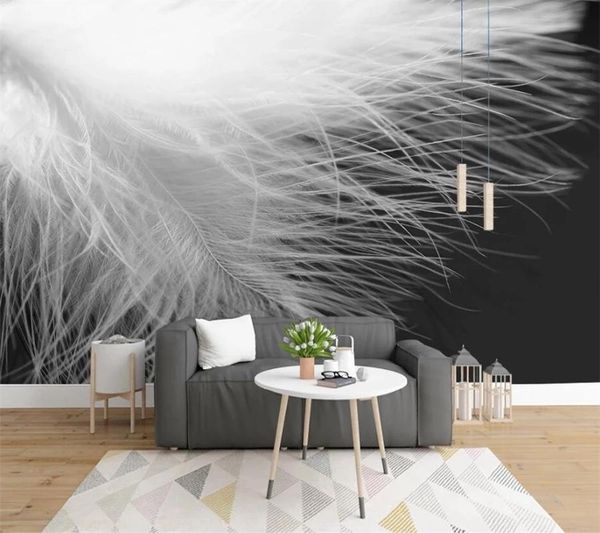 wallpapers custom self adhesive wallpaper 3d modern black and white feather background wall natural texture living room decoration murals
wallpapers custom self adhesive wallpaper 3d modern black and white feather background wall natural texture living room decoration murals