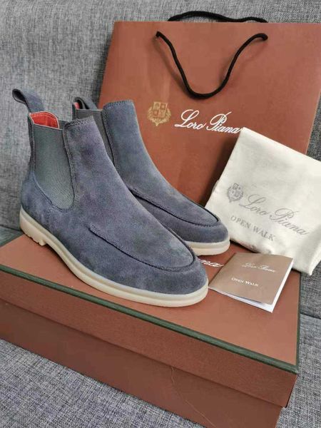 new chelsea women's flat boots suede leather luxury designer loro walk shoe mens short boot 35-44, Black
new chelsea women's flat boots suede leather luxury designer loro walk shoe mens short boot 35-44, Black