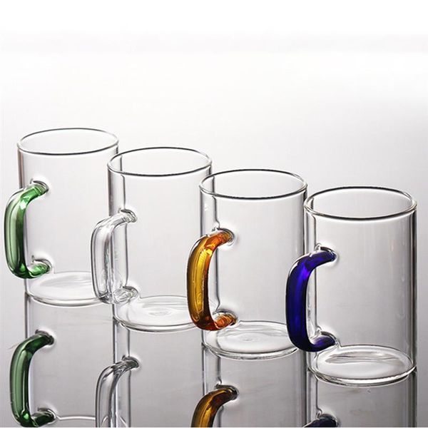300ml heat-resistant transparent thicken glass cup drinking utensils colorful handle tea beer mug for home wine glasses
300ml heat-resistant transparent thicken glass cup drinking utensils colorful handle tea beer mug for home wine glasses